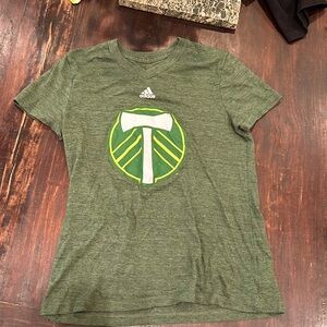 Adidas Timbers women’s v-neck tee